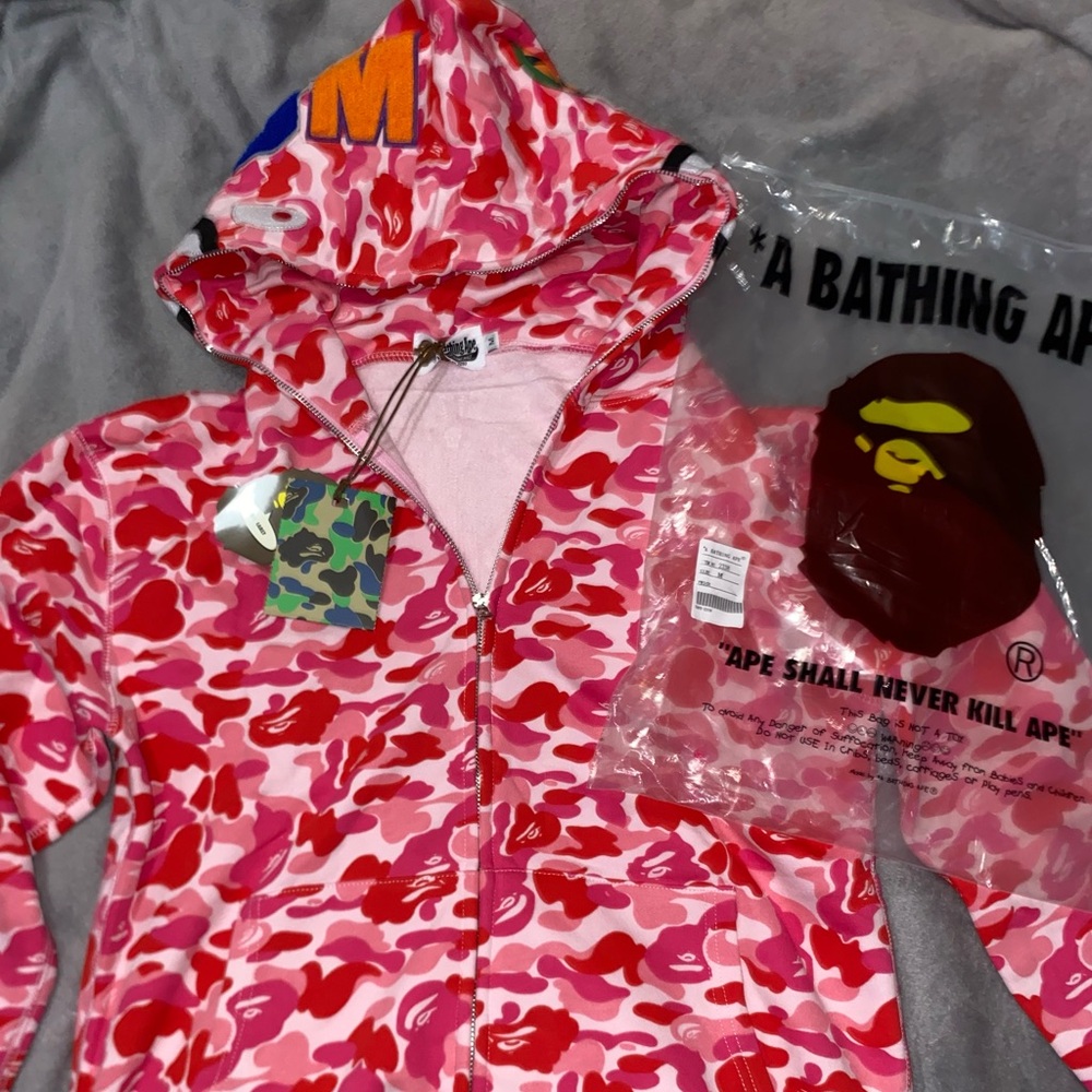 A Bathing Ape Pink Camo Hoodie